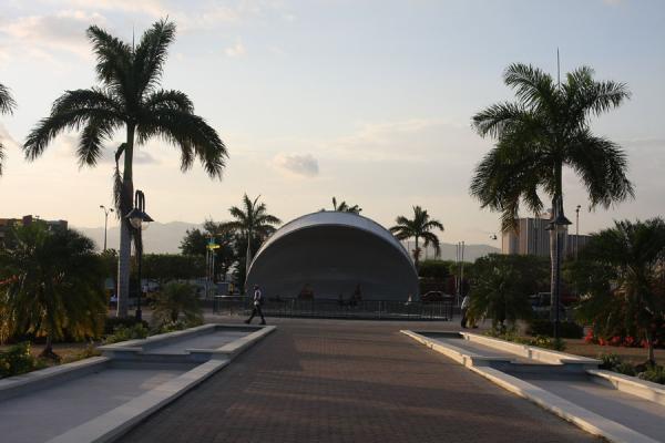 Image of Right in the middle of Emancipation Park: open-air stage, Kingston, Jamaica