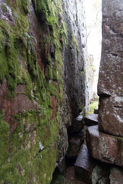 Picture of Perfectly cut rocks at the lower part of the Grottstigen trail