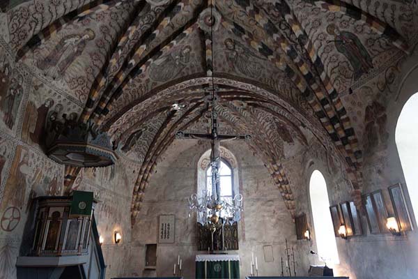 Foto van View of the interior of Kumlinge churchKumlinge - Åland Islands