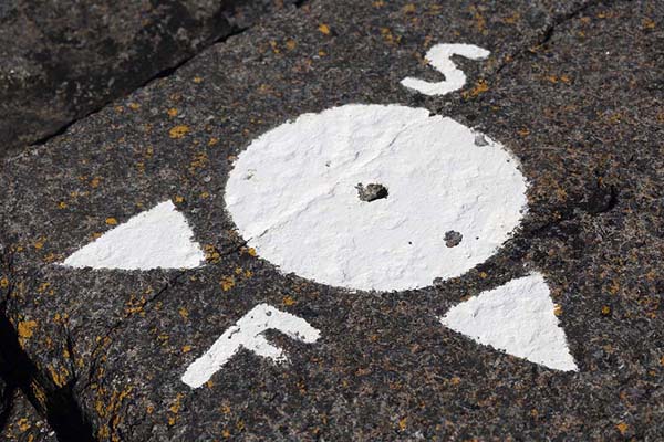 Picture of One of the many border markers on MärketMärket - Åland Islands