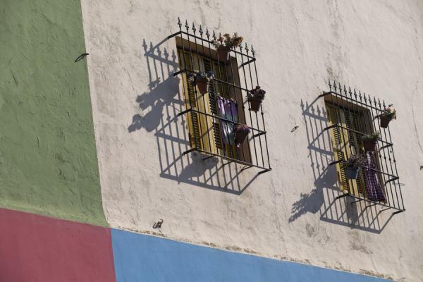 Picture of Caminito (Argentina): Painted walls with windows