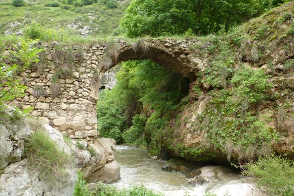 Old bridge spanning Karkar river near Mkhitarishen village | Karkar gorge hike | Armenia