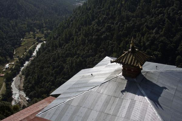 Picture of Cheri Monastery (Bhutan): Looking into Wang Chhu valley from Cheri Monastery