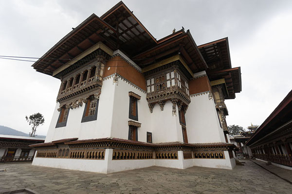 Foto van The main temple of Gangtey GoembaGangteng - Bhutan