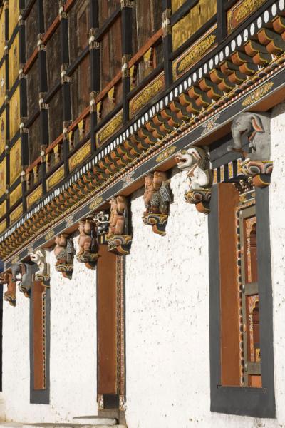 Picture of Thimphu Dzong (Bhutan): One of the buildings in Thimphu Dzong