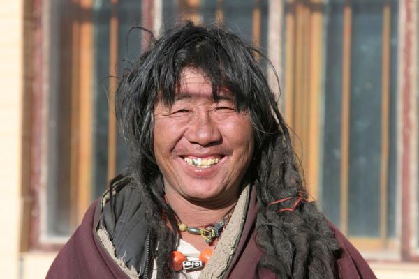 Wild and friendly Amdo man in Mato | Amdo Tibetans | China