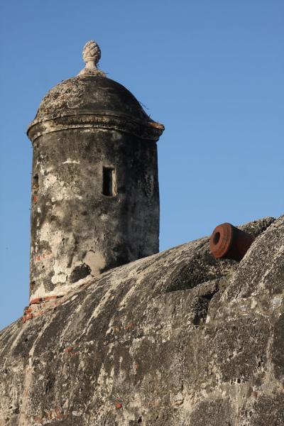 Turret in the defensive wall around the city of Cartagena | Cartagena de Indias | Colombia