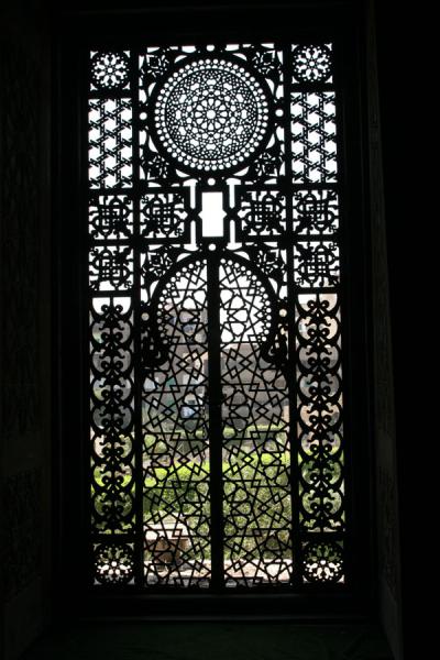 Picture of Exquisitely decorated window screen in the ar-Rifai mosqueCairo - Egypt