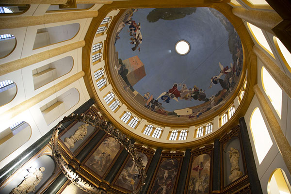 Looking up the cupola of the cathedral | San Salvador Cathedral | El Salvador