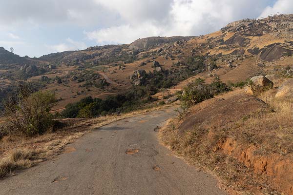 Picture of Sibebe rock (Eswatini): Road on the slopes of Sibebe rock