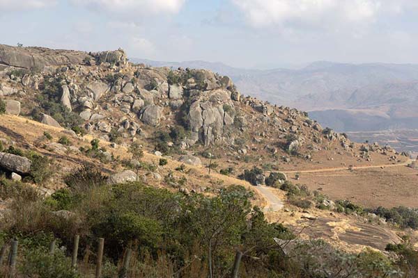 Picture of Sibebe rock (Eswatini): Splendid view over rocky mountains from the road up to Sibebe