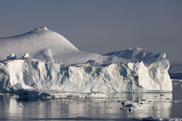 Picture of Afternoon view of a massive iceberg at the mouth of the Ilulissat icefjord - Greenland - Europe