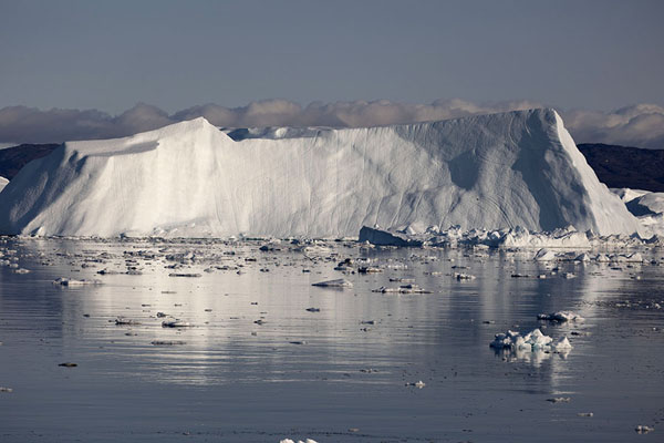 Massive iceberg reflected in the tranquil waters outside the Ilulissat icefjord | Fiordo de Ilulissat | 