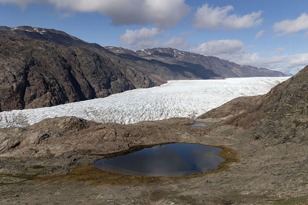 Picture of Small lake and Kiagtuut glacier in the backgroundNarsarsuaq - Greenland