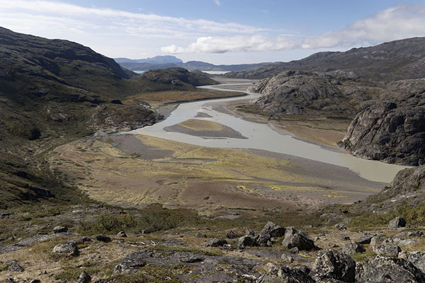 Photo de Panoramic view towards Narsarsuaq with the Valley of Flowers -  - Europe