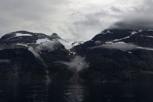 Mountains rising from Nuuk fjord | Nuuk fjord | 