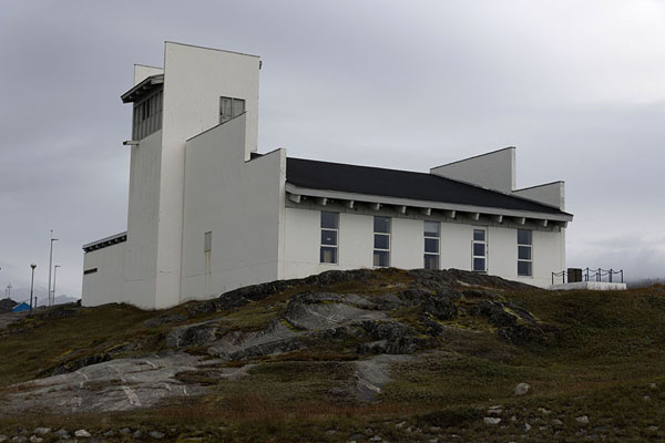 Picture of Modern Hans Egedes church in Nuuk, the city he founded - Greenland - Europe