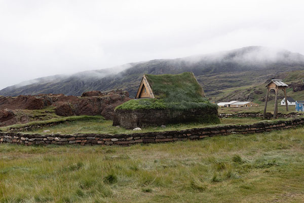 Picture of Replica of Thjodhild's church, probably the oldest church of the Americas