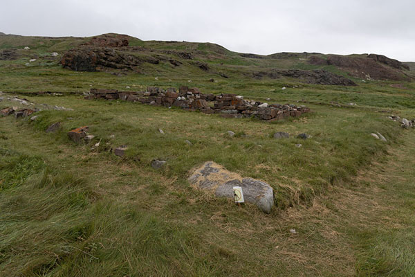 Contours of buildings of Brattahlíð | Qassiarsuk | Greenland