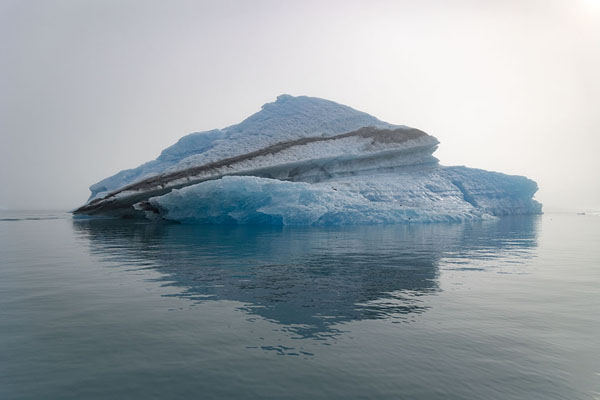 Picture of Iceberg appearing out of the fog in Qooroq fjord - Greenland - Europe