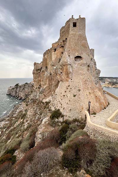 Foto van The castle on San Nicola seen from the northTremiti - ItaliÃ«