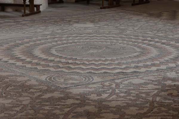 The mosaic floor of the Santuario di Santa Maria a Mare on San Nicola island | Tremiti Islands | Italy