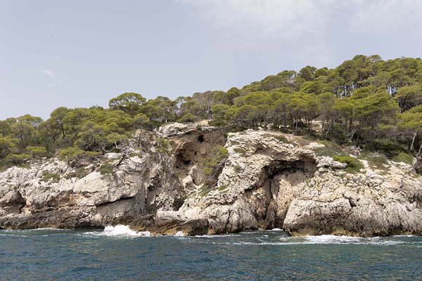 Foto de Rock formations on the east coast of San Domino, the largest of the Tremiti islandsTremiti - Italia