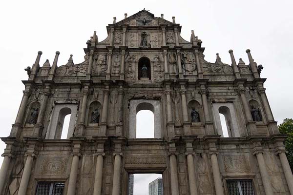 Picture of Historic Macau (Macau): The facade of the Mater Dei church