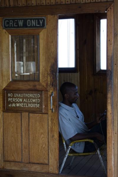 The wheelhouse of the MV Ilala | Traghetto Ilala | Malawi