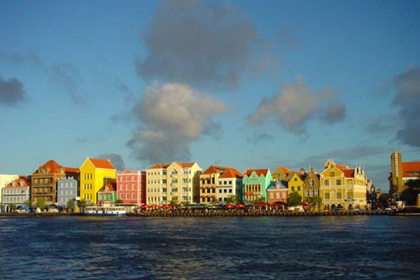 Picture of Curacao Architecture (Netherlands Antilles): Curacao: waterfront of Punda