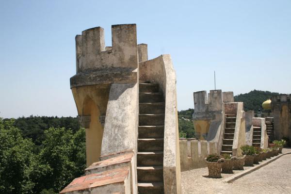 Picture of Palace of Pena (Portugal): Palace of Pena: turrets with views