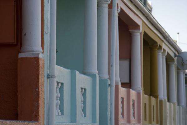 Picture of Bright colours and columns in Bo-Kaap (Cape Town, South Africa)