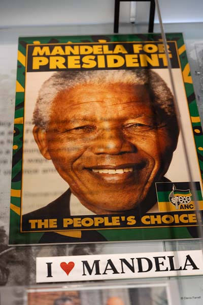 Picture of Poster for Mandela on display in the museumHowick - South Africa