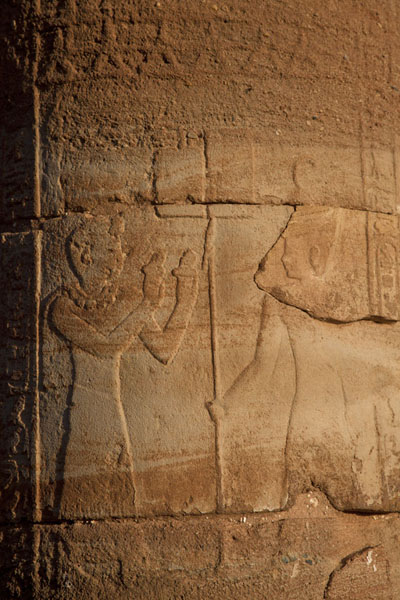 Detail of a column of the Temple of Amun | Naqa | Sudan