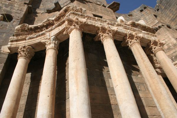 Picture of Looking up the columns of the Bosra amphitheatreBosra - Syria