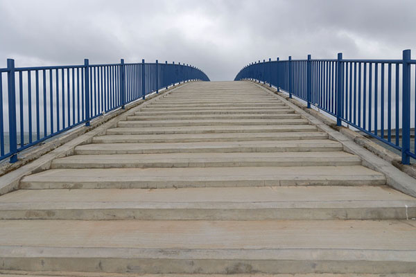 Picture of Looking up the stairs of the Xiying Rainbow Bridge