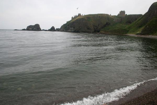 Dunnottar Castle seen from the beach at the northern side | Dunnottar Castle | United Kingdom