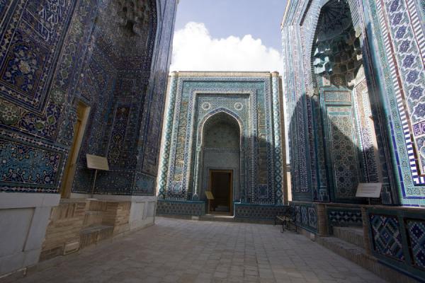 Foto van The upper group of mausoleaSamarkand - Oezbekistan