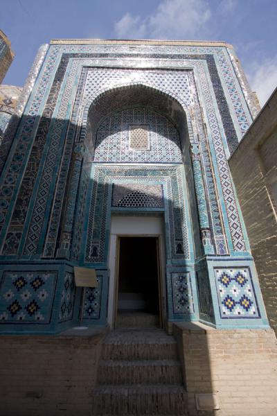 Foto van Portal of one of the many mausoleaSamarkand - Oezbekistan