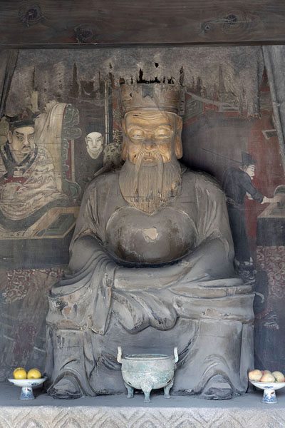 Photo de Deity in the Pi Chiang Miao temple inside the Fu Shu complex in Huai'anHuai'an - Chine